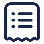Bill List SVG Icon